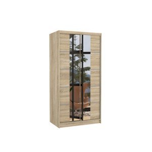 Šatní skříň s posuvnými dveřmi a zrcadlem KSAWER Sonoma 2 5 Ne