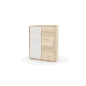 Šatní skříň s posuvnými dveřmi a zrcadlem ESTI Sonoma 2 Ne 4