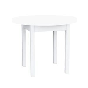 Malý kulatý stůl 80 cm Clefy - Alaska bílá