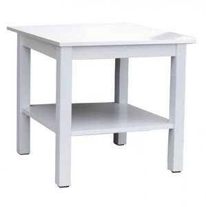 Malý konferenční stolek Olor Deska stolu bílá nohy stolu bílé