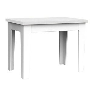 Stůl do jídelny Loker 100 x 60 cm Deska stolu bílá nohy stolu bílé
