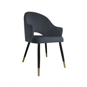 Moderní čalouněná židle Windy černo zlaté nohy Bluvel 14