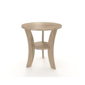 Příruční stolek kulatý Wati Dub Sonoma