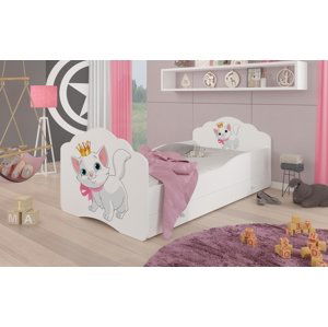 Dětská postel 160x80 cm Kočička Včetně zásuvky
