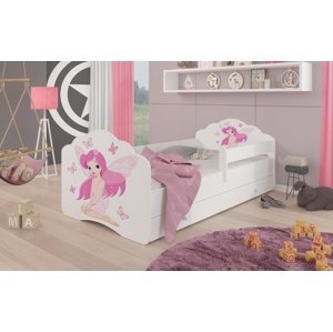 Dětská postel pro holky se zábranou Agnes 160x80 cm Včetně zásuvky
