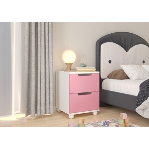 Dětský noční stolek Sleepy 05 - Růžová