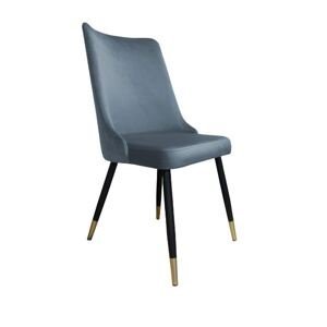 Elegantní čalouněná jídelní židle s černo-zlatými nohami Sunny Bluvel 06