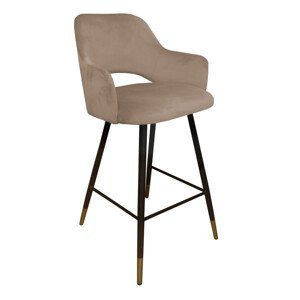 Barová židle Milano černo/zlatá kostra MG06 MG06