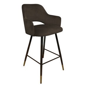 Barová židle Milano černo/zlatá kostra MG05 MG05
