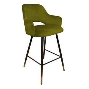 Barová židle Milano černo/zlatá kostra BL75 BL75