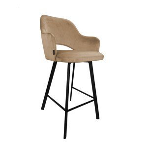 Barová židle Milano černá kostra profil MG06 MG06