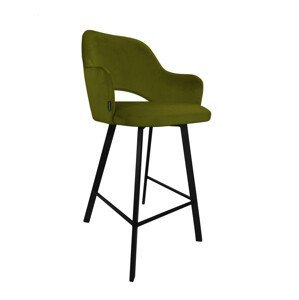 Barová židle Milano černá kostra profil BL75 BL75