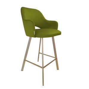 Barová židle Milano zlatá kostra profil BL75 BL75