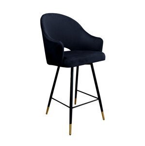 Barová židle Velvet černá kostra/zlatá MG19 MG19