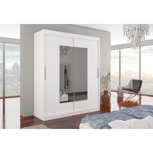 skříň s posuvnými dveřmi Moliss 180 cm Bílá
