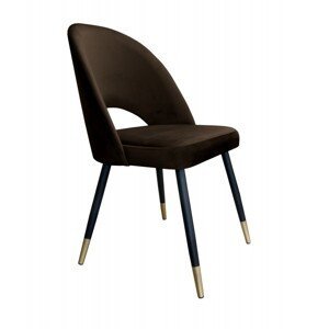 Moderní jídelní židle Lovikka černo-zlaté nohy Magic velvet 05