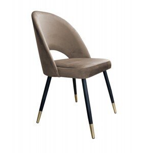 Moderní jídelní židle Lovikka černo-zlaté nohy Magic velvet 09
