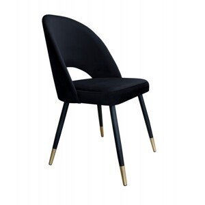 Moderní jídelní židle Lovikka černo-zlaté nohy Magic velvet 19