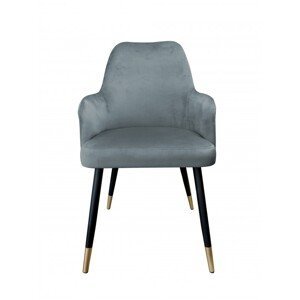 Židle s područkami Venio s černo-zlatými nohami Bluvel 14