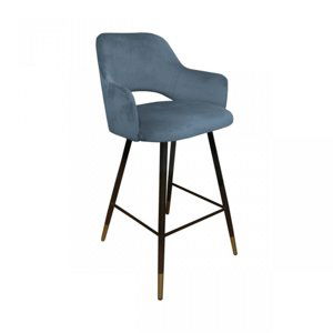 Moderní barová židle Rainy černo-zlaté nohy Bluvel 14
