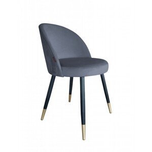 Moderní čalouněná židle Glamon s černo-zlatými nohami Bluvel 14