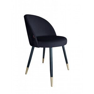 Moderní čalouněná židle Glamon s černo-zlatými nohami Magic velvet 19