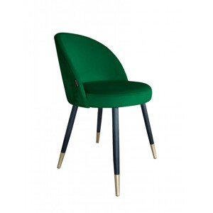 Moderní čalouněná židle Glamon s černo-zlatými nohami Magic velvet 25