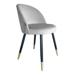 Moderní čalouněná židle Glamon s černo-zlatými nohami Magic velvet 50