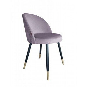 Moderní čalouněná židle Glamon s černo-zlatými nohami Magic velvet 55