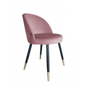 Moderní čalouněná židle Glamon s černo-zlatými nohami Magic velvet 58