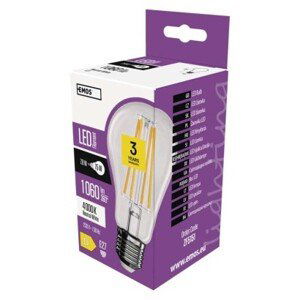 EMOS LED žárovka Filament A60 / E27 / 7,8W (75W) / 1060 lm /