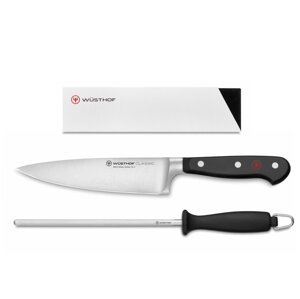 Wüsthof souprava kuchařského nože Classic, ocílky a ochrany ostří