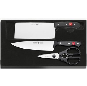 WÜSTHOF Sada 2 nožů Wüsthof GOURMET + Kuchyňské nůžky 8010