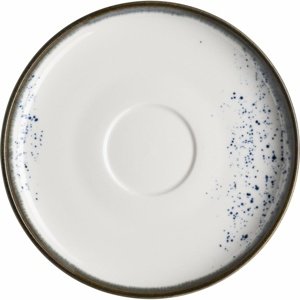 Mäser Podšálek na kávu Pintar White modré tečky 14 cm, L