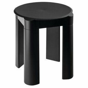 MARPLAST A56013 Colored koupelnová stolička 37 x 39 x 37 cm, ABS/černá mat