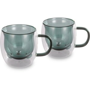 Lamart LT9127 2dílná sada sklenic Bear Vaso, 250 ml, zelená
