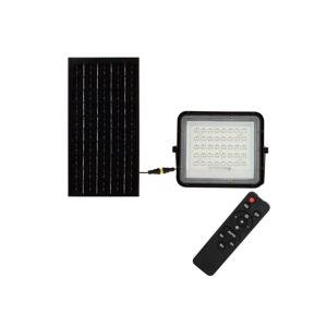 LED Venkovní solární reflektor LED/10W/3,2V IP65 6400K černá + DO