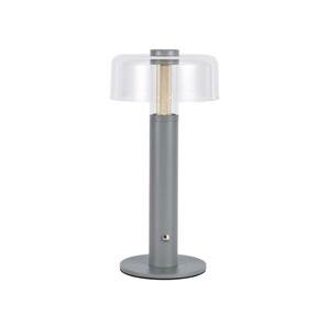 LED Stmívatelná dobíjecí stolní lampa LED/1W/5V 3000K 1800 mAh šedá