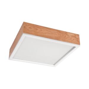 Stropní svítidlo OAK SQUARE 4xE27/15W/230V 39x39 cm dub/bílá