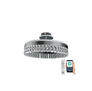 LED Stmívatelný přisazený lustr LED/75W/230V 3000-6500K chrom + dálkové ovládání