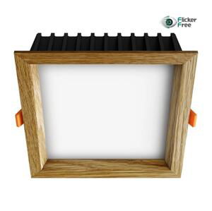 APLED APLED - LED Podhledové svítidlo SQUARE LED/12W/230V 3000K 17x17 cm dub masiv