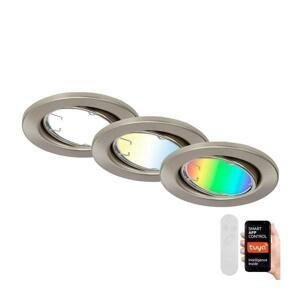 Brilo Brilo - SADA 3x LED RGBW Stmívatelné koupelnové svítidlo GU10/4,9W/230V Tuya+ DO