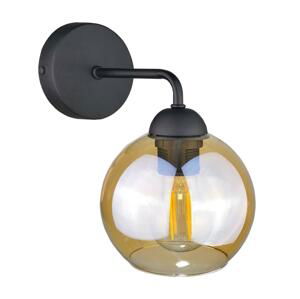 Keter Lighting Nástěnné svítidlo MELLE BLACK 1xE27/60W/230V