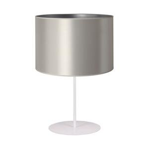 Stolní lampa CANNES 1xE14/15W/230V 20 cm stříbrná/bílá