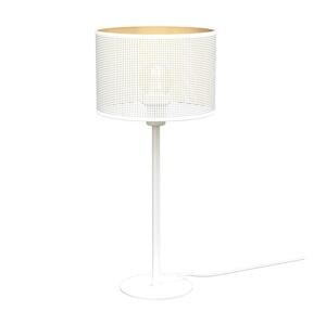 Stolní lampa LOFT SHADE 1xE27/60W/230V pr. 25 cm bílá/zlatá