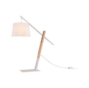 108033 - Stolní lampa CALI 1xE27/11W/230V bílá/dřevo