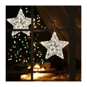 LED Vánoční dekorace do okna 35xLED/3xAA teplá bílá