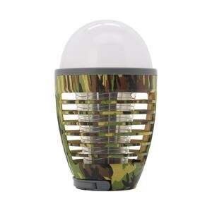 LED Přenosná nabíjecí lampa s lapačem hmyzu LED/2W/3,7V IPX4 maskáčová
