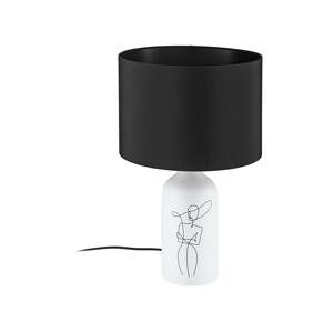 Eglo Eglo 43824 - Stolní lampa VINOZA 1xE27/40W/230V černá/bílá