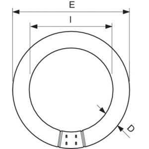 Kruhová zářivka Philips MASTER TL-E Circular Super 80 22W/840 T9 G10q neutrální bílá 4000K